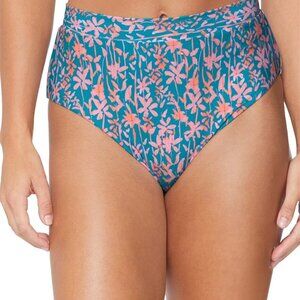 Raisins Tropics High Waist Bikini Bottom Floral Print  New